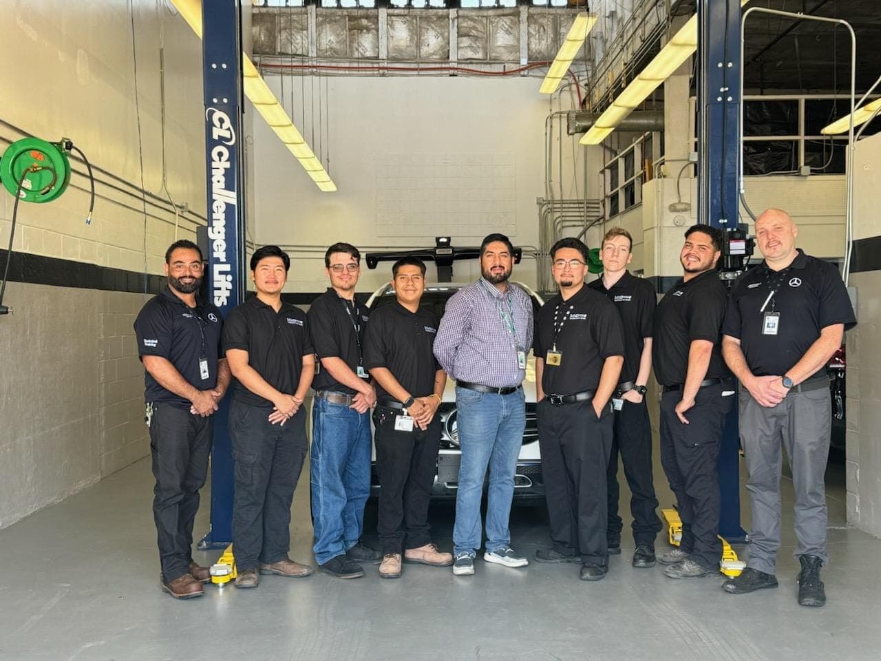 Formal group photo of the MB Drive JC team