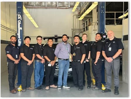 MB Drive JC inaugural graduates with instructors at Clearfield Job Corps Center